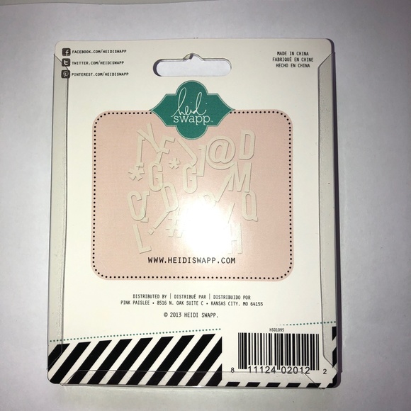 HEIDI SWAPP Alphabet 107 pc Hello Today Acrylic Craft Embellishment Scrapbooking - Picture 5 of 5